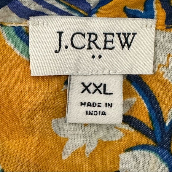 J. Crew Floral Swim Coverup - Blue and Yellow - Picture 5 of 8